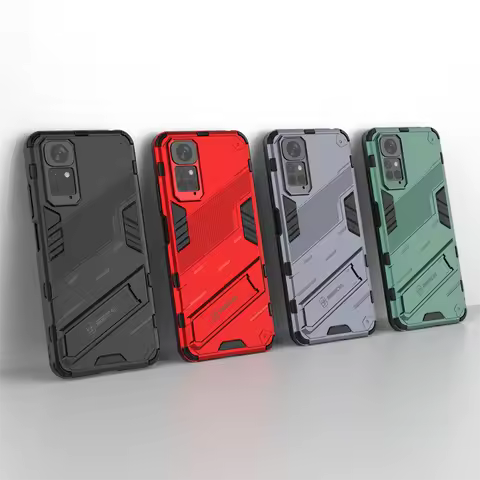 Redmi Note 11 S 11s 4G Case Punk Style Hard Bracket Cover For Xiaomi Redmi Note 11 E Pro Case Heavy 