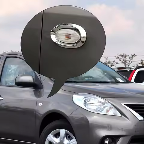 Side Fender Turn Signal Light Trim Bezel Cover for Nissan Versa Sunny Almera Latio 2011-2013 Lamp Su
