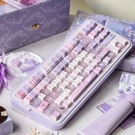 Dreamy Butterfly Flowers Keycap Cherry Profile 120 Keys PBT Five-sided Dye Sublimation Aula F75 F99 