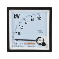 Kilo Watt Meter 100Kw 96X96 Analog Kw Meter Ct 150/5A 3P3W Tab