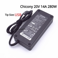 Chicony 20V 14A 280W USB AC Power Adapter for MSI Raider GE78 GE76 WE76/Vector GP76/Raider 2 GE66