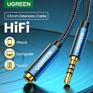 UGREEN 3.5mm Extension Audio Cable 4 Poles Male to Female Aux Cable Support Mic Headphone Cable 3.5 mm extension cable for iPhone 6s MP3 MP4 Player