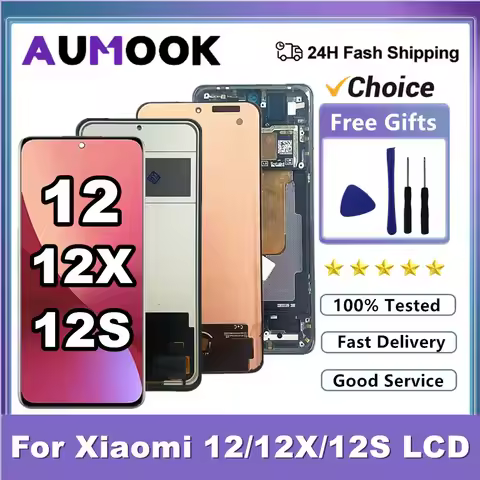 6.28" OEM AMOLED For Xiaomi 12 12S 12X LCD 2201123G 2206123SC 2112123AC Display Touch Screen For Xia