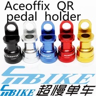 Aceoffix Quick Release Pedal Holder Adapter For Brompton Dahon Folding Bike M10 Pedals