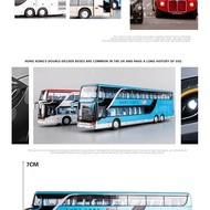 Bus toy double-decker bus model simulation children's toy car bus bus alloy bus