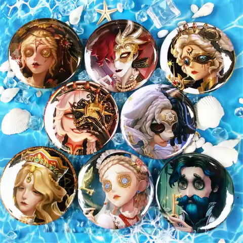 Game Anime Identity V Emily Dyer Freddy Riley Kreacher Pierson Cosplay Costumes SPTE Tin plate Badge