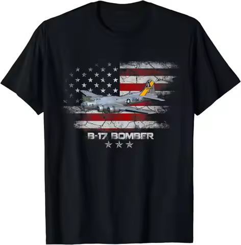 B-17 Flying Fortress World War 2 Bomber Warplane WW2 Veteran T-Shirt