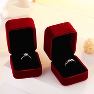 High-End Wedding Ceremony Ring Simulation Diamond Ring Silver-Plated Non-Fade Couple Ring Valentine'