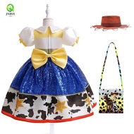 JNBYE Jessie Cosplay Costume, Sequins A-line Jessie Cosplay Dress Suit, Sweet Anime Figure Halloween