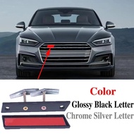 3D ABS Car Stickers Decals Front Hood Grill Emblem for Audi S3 S4 S5 S6 S7 S8 RS3 RS4 RS5 RS6 RS7 RS