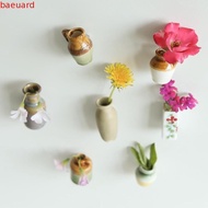 BAEUARD Vase Fridge Magnets, Handmade Unique Mini Ceramic Vase, Creative Decorative Small Vase Refri