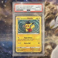 Thẻ PSA 10 Special Delivery Pikachu Holo SWSH074 Pokemon Center Canada Promo 2020 1459 d7 NF4 1-38