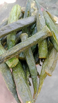 keripik kripik sayur okra hijau crispy 100gr