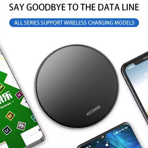The 15W Fast Wireless Charger Is Compatible with Apple 12/13/14, Xiaomi 11/12Pro, And Huawei Mate 20