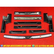 Proton X70 Carbon Look Side Door Step Inner Step Bumper Guard Protector Inner Protector Set [READY STOCK]