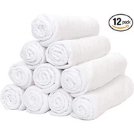 WHITE TOWEL DOORGIFT MURAH TUALA KECIL HARGA BORONG 100% COTTON SIZE 12X20 INCH TUALA MUKA SERAP AIR