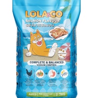 Lola&Co อาหารเม็ดแมว สำหรับแมวโต ปราศจากผลพลอยได้ อุดมด้วยผลไม้ 5 สี ดีต่อสุขภาพ ยกกระสอบ 7 kg (ไม่ม