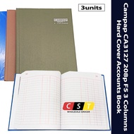 Campap CA3127 208p F5 3 Columns Hard Cover Accounts Book x 3 Units