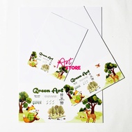 [Art Store] Green Art White Sketch Paper 185gsm – A5 Size|A4|A3