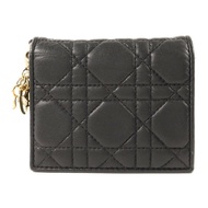 Dior 羊皮皮革Mini Lady Dior Gardenia Wallet金扣錢包