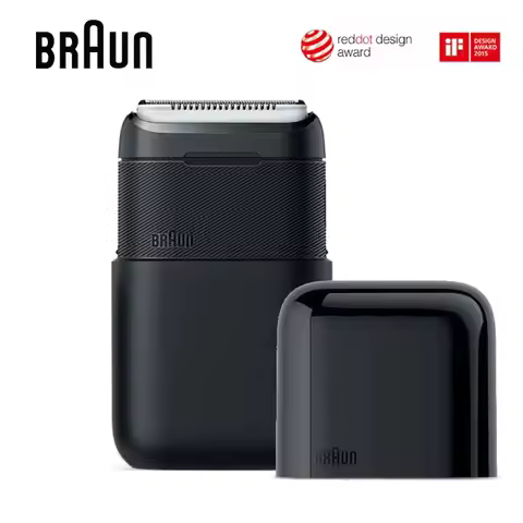 Braun X Series M1012 Mini Shaver For Men Wet-Dry Dual Use Washable Rechargeable Electric Razor Beard
