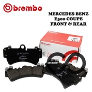 Original Brembo Front Rear Brake Pad - Mercedes Benz E300 Coupe