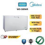 Midea Chest Freezer 500L Gross 418L Nett Peti Freezer Murah Deep Freezer Peti Sejuk Beku Frezer Besa