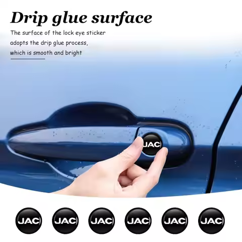 8Pcs Car Door Keyhole Sticker Lock Protection Dustproof Decals For JAC S2 J3 Board JS2 S3 JS3 J2 S5 