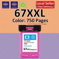 Compatible for HP 67XXL Ink HP 67 Ink Cartridge Refill HP 67 XL HP 67 Black HP 67 Color for HP 2722 