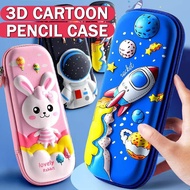 3D Kids Pencil Case Pencil Box with Cute Cartoon Design School Box Pencil Cases School Stationery