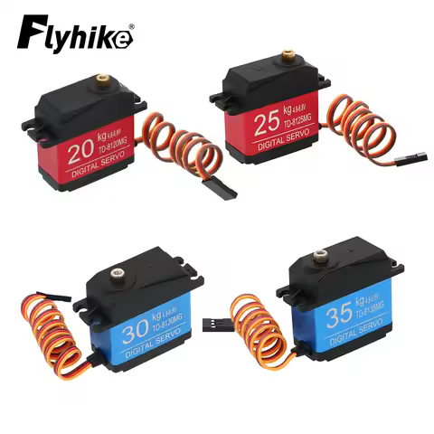 Waterproof 20KG 25KG 30KG 35KG Servo 180 Degree Large Torque Digital Servo Metal Gears 25T Servo Arm