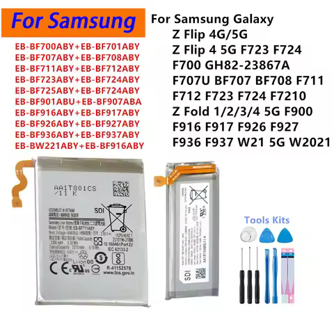 EB-BF723ABY EB-BF724ABY Battery For Samsung Galaxy W21 Z Flip 4 3 5G Z Fold 1 2 3 4 F711 F712 F724 F