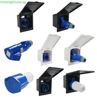 moonlightyaa 16 32A Flush Inlet Socket for RV Motorhome Waterproof Plug Socket Power Outlet Automoti
