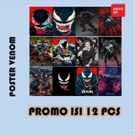 12pcs Marvel Dc Venom Bedroom Wall Stickers Esthetic Room Decoration Esthetic Stickers Display
