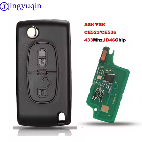 jingyuqin 434Mhz ASK For Peugeot 107 207 307 308 407 607 For Citroen C2 C3 C4 C5 C6 C8 Xsara Picasso