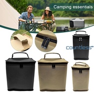 Butane Fuel Canister Cover 600D Oxford Cloth Camping Lantern Gas Tank Bag with Handle for Outdoor Ca