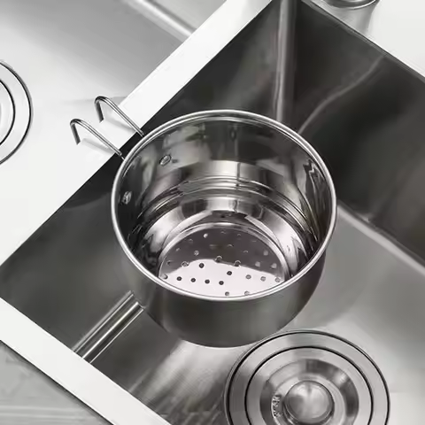 Kitchen Sink Strainer Basket Sink Drainage Rack Sink Sink Strainer Bowl Sturdy Corner Sink Strainer 