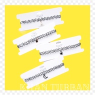 Japanese style personality necklace - Personality black Choker -