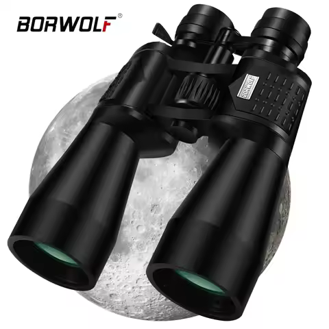 BORWOLF 15-450X60 Binoculars Telescope HD Light Night Vision Bak4 Prism Professional Zoom Powerful f
