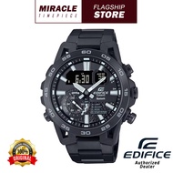 Casio Edifice   ECB-40BK-1A Black Stainless Steel Band Men Watch ECB-40BK / ECB-40 / ECB