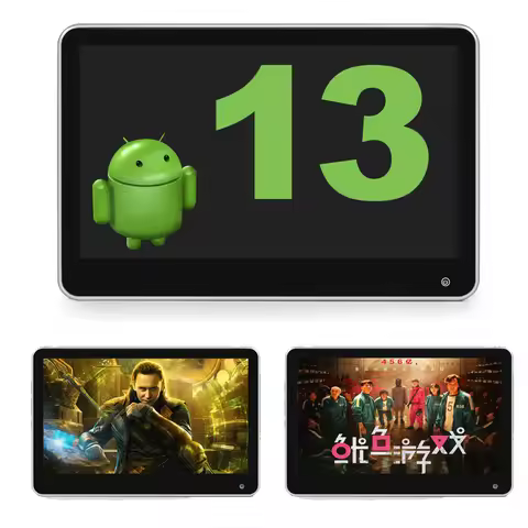 11.6 Inch Touch Screen Headrest Style Android 13 Monitor 4K Player Support HDMI Input Output 2+32G C