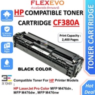 312A 312A Black CF380A CF 380A 380A 380 Toner Cartridge Compatible for LaserJet Pro MFP M476dn MFP M