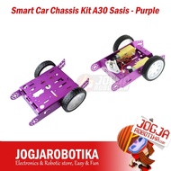 UNGU Car Chassis Kit 2WD 2 WD Aluminum Arduino Smart Car Chassis Kit A30 - Purple