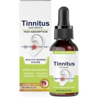 Tinnitus Relief for Ringing Ears - Ear Drops to Reduce Noise, Soothe Clogged Ears and Promote Clear 