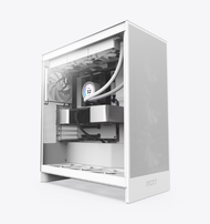 # NZXT H7 Flow (2024) [ RGB / NORMAL ] - Mid Tower Airflow T.G PC Case # [ Black / White ]