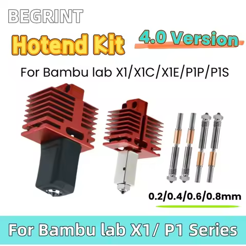 New Hotend For Bambu Lab P1P X1C P1S X1 X1E V4.0 Upgrade Hot end Print Head 3D Printing Parts for ba