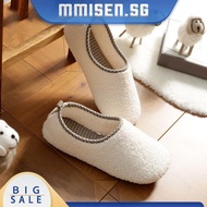 [mmisen.sg] Women Men Female Home Shoes Anti-Slip Warm Soft Home Slippers for Indoor Outdoor