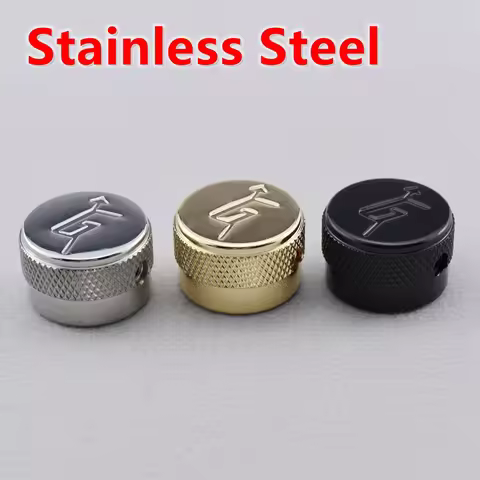 1 Piece Original Stainless Steel Gretsch Knob With "G" Arrow - Made in Japan
