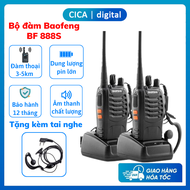 Bộ đàm BAOFENG BF-888S tặng kèm tai nghe khoảng cách đàm thoại từ 3km-5km 16 kênh sạc pin nhỏ gọn ti