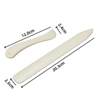 2pcs/set Leather Working Tool Imitation Cattle Bone Folder Creasing Paper Scraper Plastic Handmade S